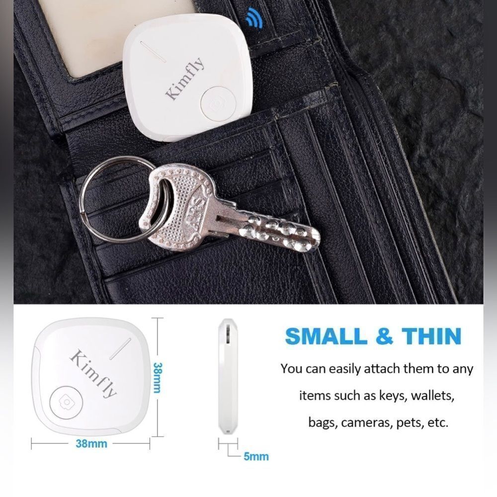 2-Pack Bluetooth Tracker Finder for Keys Wallets Backpacks for Android/iOS Phone - Picture 4 of 10